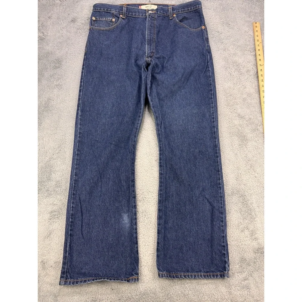 Levi's 517 Jeans Men's 40x32 Blue Bootcut  Denim Cowboy Distressed Faded Western
